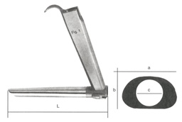 [00020252] 05301-05 : Kleinsasser Operating laryngoscope, 172 x 31.5 x 21.5 x 19.0 cm