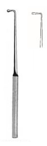 [00020220] 45192-03: Wagener Ear hook, probe-ended, 14 cm long, large, fig. 3