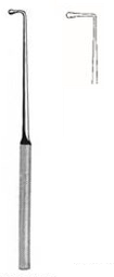[00020221] 45192-01 : Wagener Ear hook, probe-ended, 14 cm long, large, fig. 1