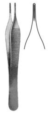 [00021219] 11177-12 : Adson Forceps, atraumatic, 2 mm wide, 12 cm long