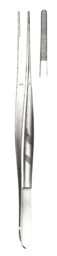[00021273] 11220-17 : Cushing Anatomical forceps, 17 cm long, straight