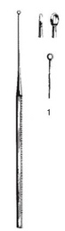 [00021672] 45110-01 : Buck Curette auriculaire, droite, mousse, 14.5 cm de long, fig. 0, 2.5 mm de diamètre