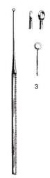 [00021674] 45110-03 : Buck Curette auriculaire, droite, mousse, 14.5 cm de long, fig. 0, 3.4 mm de diamètre