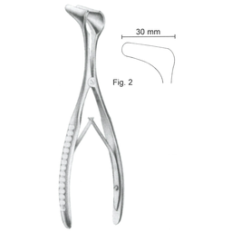 [00021679] 47102-02 : Hartmann-Halle Nasal speculum, 15 cm long, fig. 2 - medium