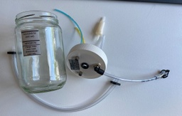 [00021845] ADI 090303 : Glass jar with lid (connectors and pipes included) for Coolstar