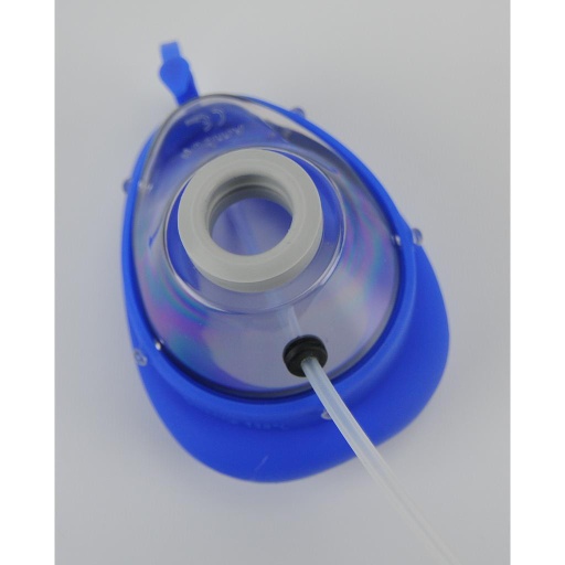 [00021958] XDI 120051: Mask for Rhinostar, blue, mounted, adult size, with pressure pipe