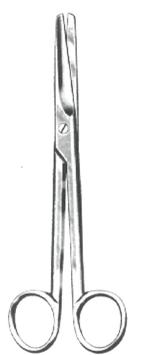 [00022048] 09160-15 : Mayo Operating and dissecting scissors, straight, 15 cm lang