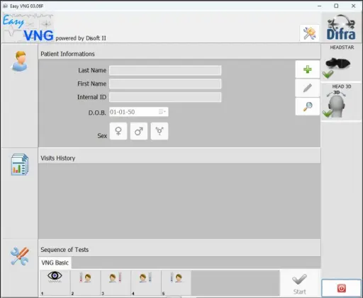 [00022369] DI 14060X-EASY : Nystagmography software Disoft II Easy Line : Basic module