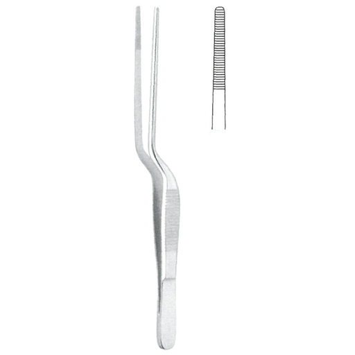 [00000457] 45206-16 : Lucae Bayonet tissue forceps, 16 cm long