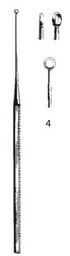 [00022664] 45110-04 : Buck Curette auriculaire, droite, mousse, 14.5 cm de long, fig. 4, 4.0 mm de diamètre