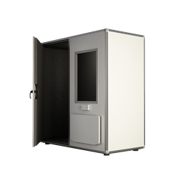[00022718] P302X2-COMPLETE : PRO 30 Soundproof booth, external dimension 211 x 211 x 217 cm, containing external folding table and window on the door
