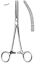 [00022940] 13321-13 : Rochester-Ochsner Artery forceps, curved, 13 cm long, standard pattern, 1 x 2 teeth