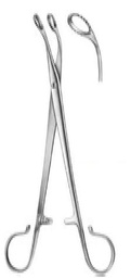 [00031143] 51210-20 : Abraham Tonsil forceps, curved, 20.5 cm long