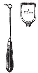 [00031145] 47630-03 : Barnhill Adenoid curette, 22 cm long, fig. 3, blade 17.2 mm wide