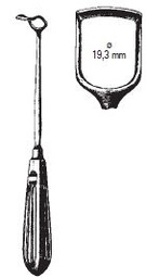 [00031146] 47630-04 : Barnhill Adenoid curette, 22 cm long, fig. 4, blade 19.3 mm wide