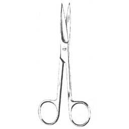 [00031393] 09120-16 : Operating scissors, sharp/sharp, straight, 16.5 cm long