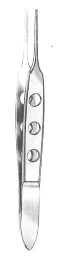 [00031448] 43940-08 : Bischop-Harman Iris forceps, straight, 8.5 cm long, 0.8 mm