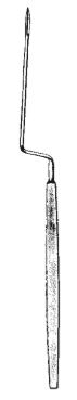 [00031459] 45164-17 : Sexton Tympanum knife, bayonet curved, 17 cm long