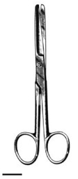 [00031462] 09130-14 : Deaver Operating scissors, straight, blunt/blunt, 14 cm long