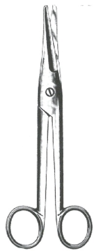 [00031907] 09180-17 : Mayo-Noble Operating and dissecting scissors, straight, 17 cm long