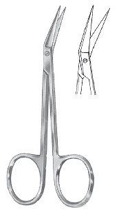 [00031939] 09346-11 : Iris Standard Iris scissors, standard pattern, sharp/sharp, angled, 11 cm long