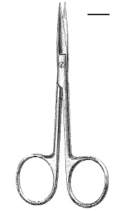 [00031940] 09348-01 : Knapp Dissecting scissors, fine pattern, sharp/sharp, straight, 10 cm long