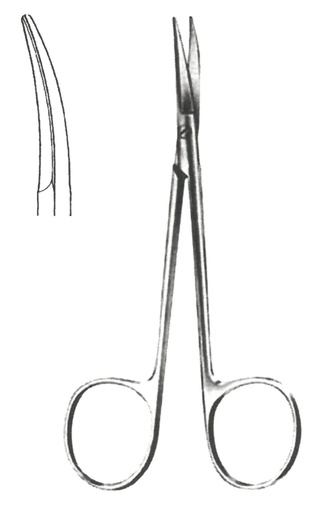 [00031947] 09358-11: Cottle Iridectomy scissors, blunt tips, curved, 11.5 cm long