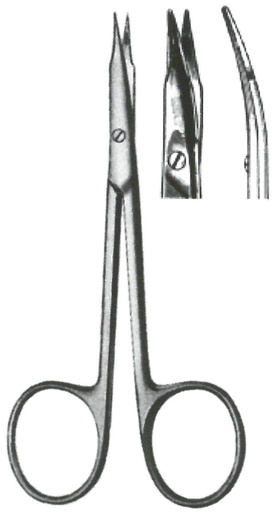 [00014392] 09363-11 : Stevens Tenotomy scissors, blunt points, curved, 11 cm long