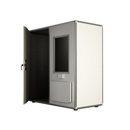 [00031992] P302X2-COMPLETE : PRO 30 Soundproof booth, external dimension 211 x 211 x 217 cm, containing external folding table and window on the door