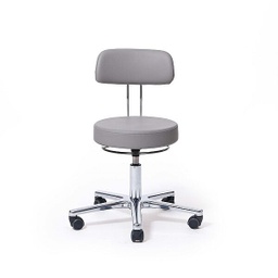 [00032079] 30183-10 : Work Chair with braked safety castors and back rest, without footring, seat height 54-73 cm