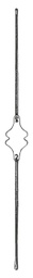 [00032324] 43614-34 : Bowman Lacrimal probe both ends ball-tipped, nickel silver, fig. 3/4, diameter 1.3/1.4 mm