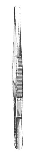 [00032440] 11126-18 : Potts-Smith Forceps, 1 x 2 teeth, 18 cm long, delicate pattern